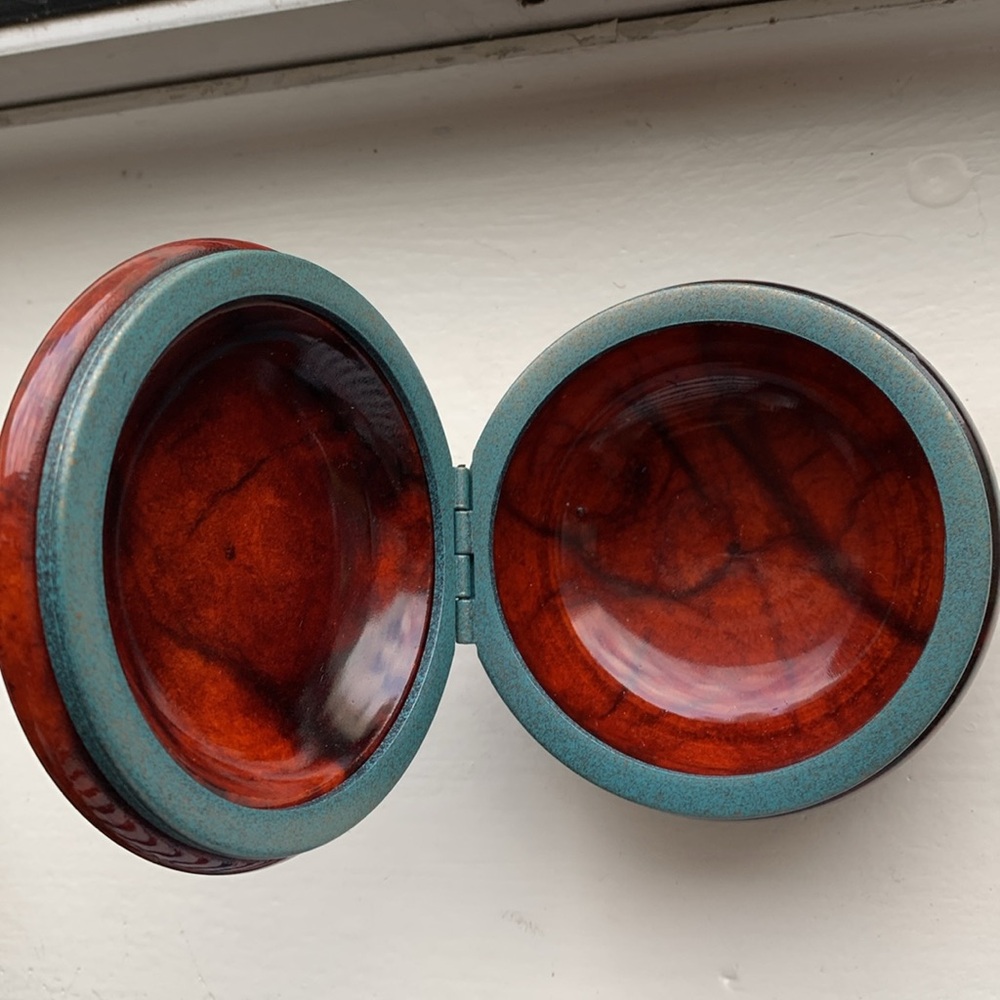 Vintage Italian Genuine Hand Carved Alabaster Box - Picture 4 of 7